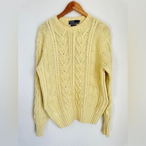 Vintage Polo‎ Ralph Lauren The Iconic Fisherman's Sweater Men's medium hand knit